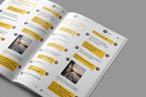 Bumble Chat als Dating Buch gedruckt 2