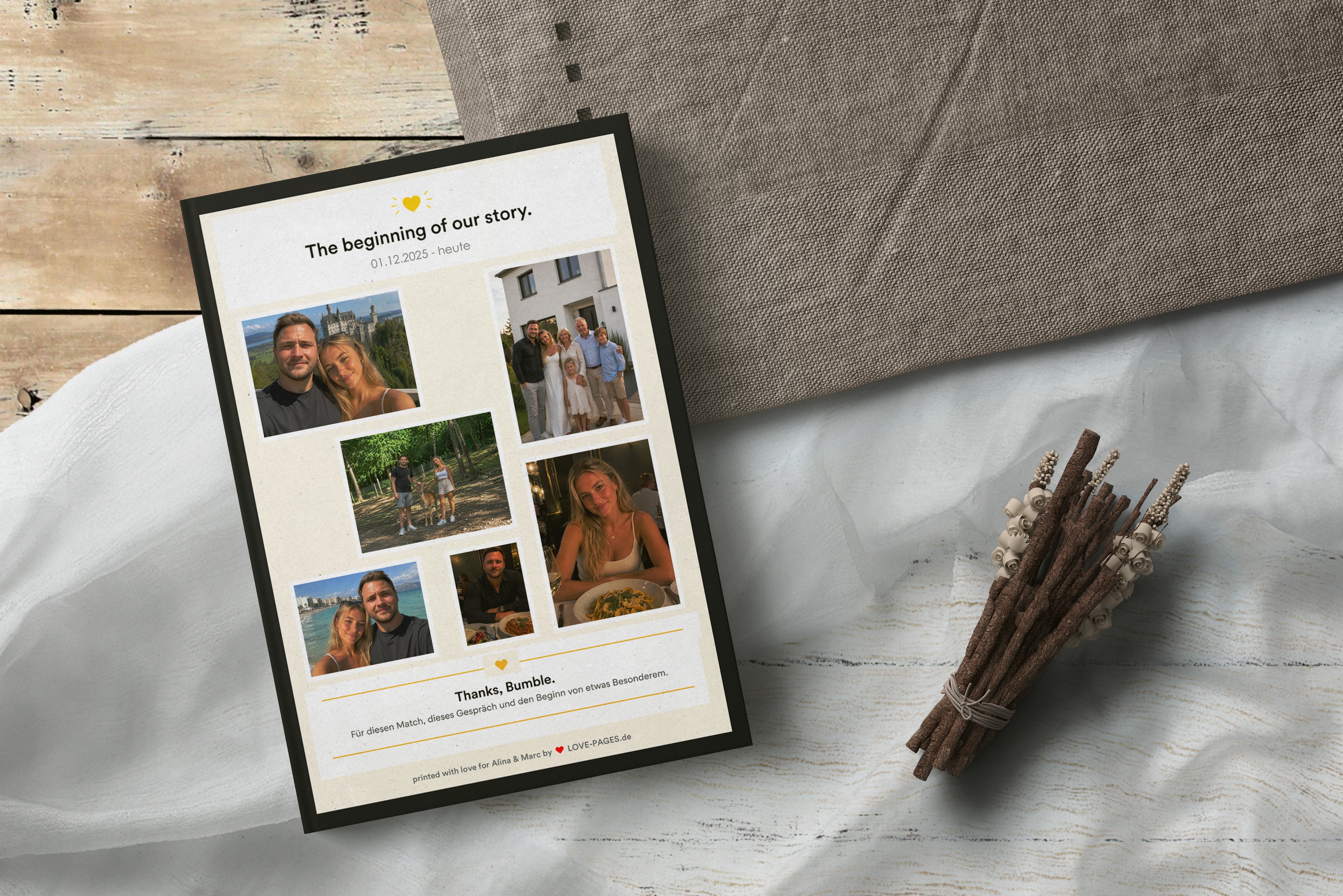 Bumble Chat als Dating Buch gedruckt 6